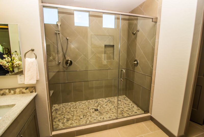 Dark Framed Shower Design